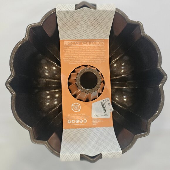 New! Nordic Ware Bronze Original ProCast Bundt Pan Full Size